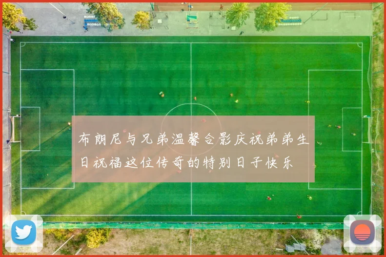 布朗尼与兄弟温馨合影庆祝弟弟生日祝福这位传奇的特别日子快乐